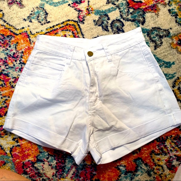 Amazon Shorts White High Rise Jean Shorts Poshmark